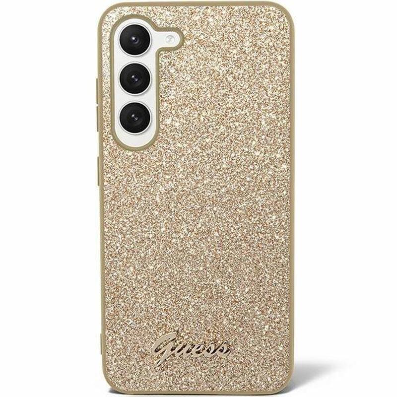 Coque Hybride Samsung Galaxy S Guess Glitter Flakes Metal Logo