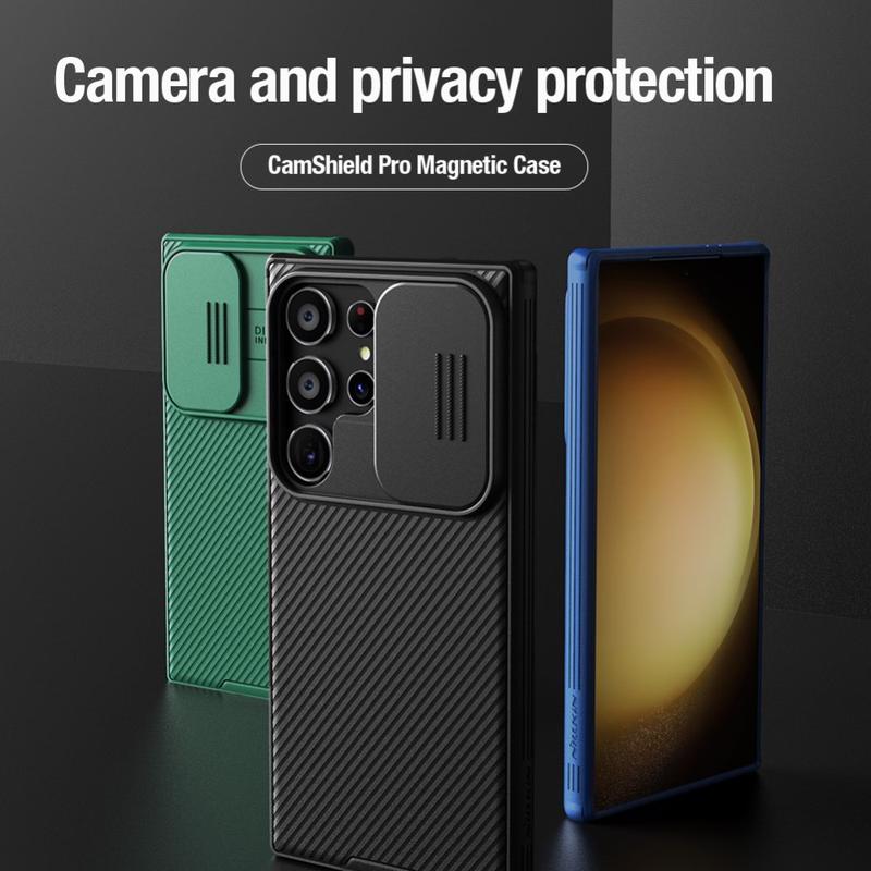 Coque Hybride Samsung Galaxy S24 Ultra Nillkin CamShield Pro Verte