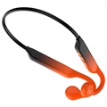 Bluetooth 5.0 Casque à Conduction Aérienne Sport K9 - Orange / Noir