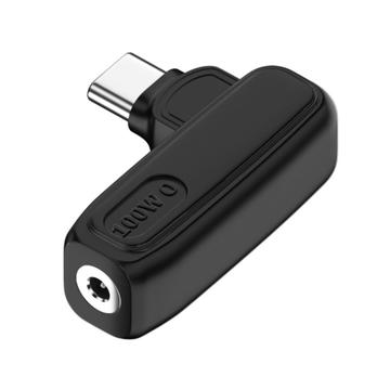 100W O 2.5X0.7mm Femelle vers Type-C Mâle Adaptateur de charge haute puissance