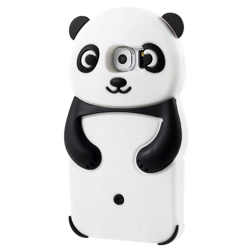 Coque en Silicone Panda 3D pour Samsung Galaxy S6