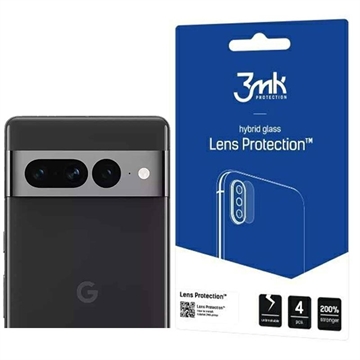 Protecteur d\'Objectif Google Pixel 7a 3MK Hybrid - 7H - 4 Pièces