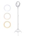 4smarts LoomiPod Anneau lumineux pour selfie / Lampadaire - Blanc