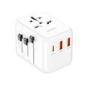 Adaptateur de voyage mondial nomade 4smarts - 20W, EU, UK, US, AUS - Blanc