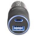 4smarts Rapid+ Car Charger - 27W, QC3.0, PD - Blue / Black