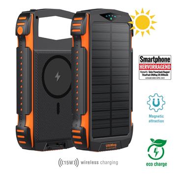 4smarts TitanPack UltiMag Rugged Solar Power Bank 20000mAh - Orange / Noir