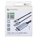 Câble Adaptateur USB-C / HDMI 4K UHD 4smarts - 1.8m - Noir