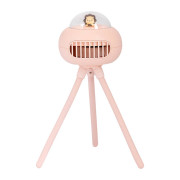 Ventilateur portable Remax UFO Stroller avec batterie 1200mAh - rose