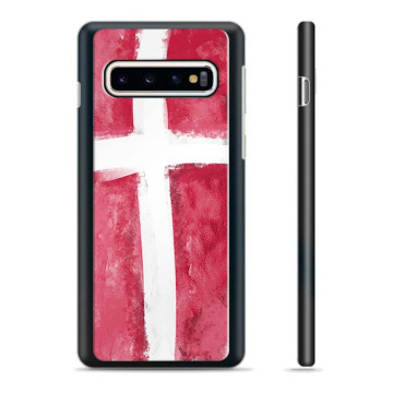 Coque de Protection pour Samsung Galaxy S10+ - Drapeau Danois