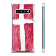 Coque Hybride Samsung Galaxy S10+ - Drapeau Danois