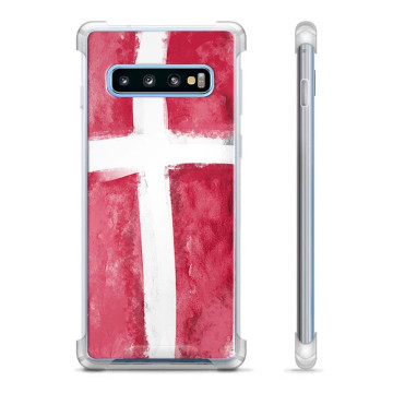 Coque Hybride Samsung Galaxy S10+ - Drapeau Danois