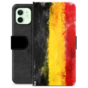 Étui Portefeuille Premium pour iPhone 12 - Drapeau Allemand