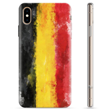 Coque iPhone XS Max en TPU - Drapeau Allemand