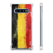 Coque Hybride Samsung Galaxy S10+ - Drapeau Allemand