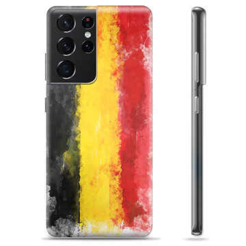 Coque Samsung Galaxy S21 Ultra en TPU - Drapeau Allemand