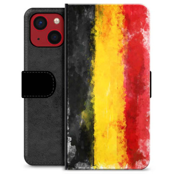 Étui Portefeuille Premium pour iPhone 13 Mini - Drapeau Allemand