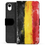 Étui Portefeuille Premium pour iPhone XR - Drapeau Allemand