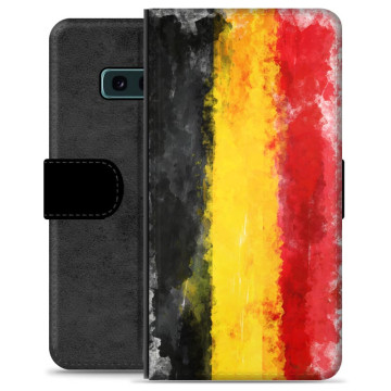 Étui Portefeuille Premium Samsung Galaxy S10e - Drapeau Allemand