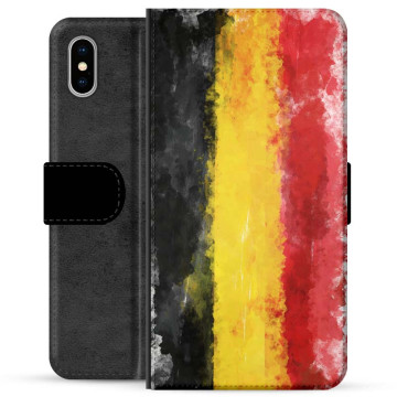 Étui Portefeuille Premium pour iPhone X / iPhone XS - Drapeau Allemand