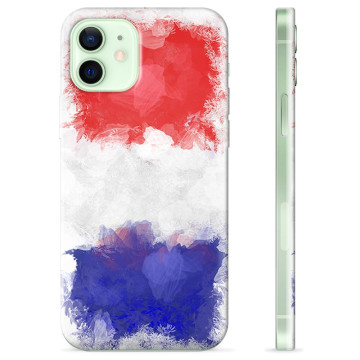 Coque iPhone 12 en TPU - Drapeau Français