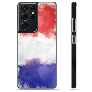 Coque de Protection pour Samsung Galaxy S21 Ultra 5G - Drapeau Français