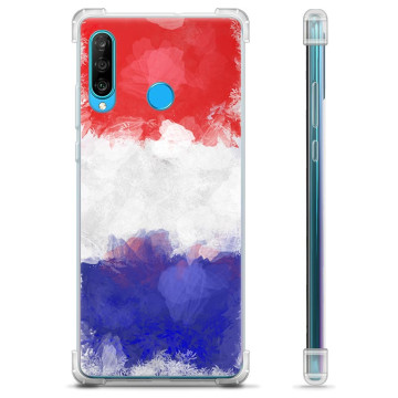 Coque Hybride Huawei P30 Lite - Drapeau Français