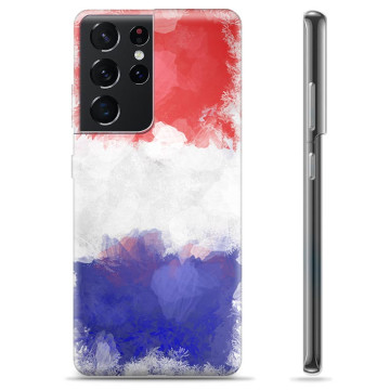 Coque Samsung Galaxy S21 Ultra 5G en TPU - Drapeau Français