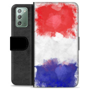 Étui Portefeuille Premium Samsung Galaxy Note20 - Drapeau Français