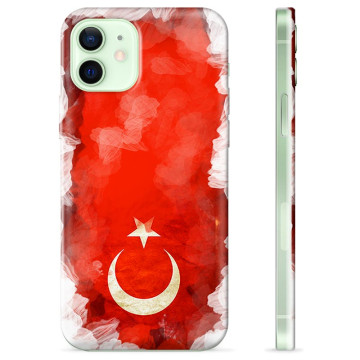 Coque iPhone 12 en TPU - Drapeau Turc