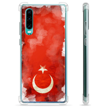 Coque Hybride Huawei P30 - Drapeau Turc