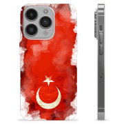 Coque iPhone 14 Pro en TPU - Drapeau Turc