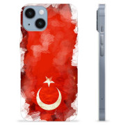 Coque iPhone 14 en TPU - Drapeau Turc