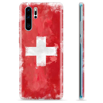 Coque Huawei P30 Pro en TPU - Drapeau Suisse