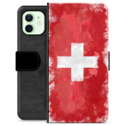 Étui Portefeuille Premium pour iPhone 12 - Drapeau Suisse