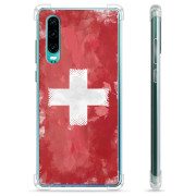 Coque Hybride Huawei P30 - Drapeau Suisse