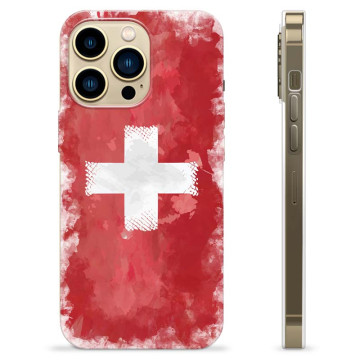 Coque iPhone 13 Pro Max en TPU - Drapeau Suisse