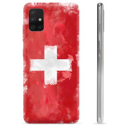 Coque Samsung Galaxy A51 en TPU - Drapeau Suisse