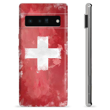 Coque Google Pixel 6 Pro en TPU - Drapeau Suisse