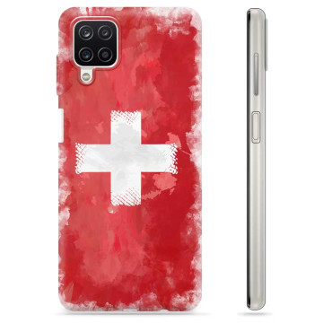 Coque Samsung Galaxy A12 en TPU - Drapeau Suisse