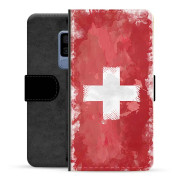 Étui Portefeuille Premium Samsung Galaxy S9 - Drapeau Suisse