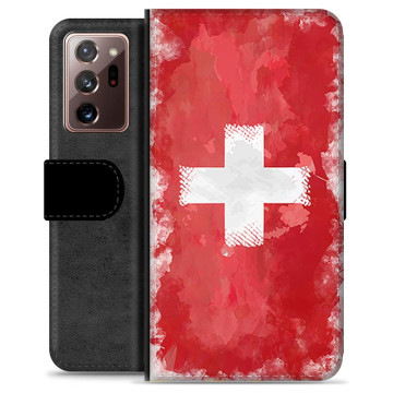 Étui Portefeuille Premium Samsung Galaxy Note20 Ultra - Drapeau Suisse