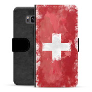 Étui Portefeuille Premium Samsung Galaxy S8 - Drapeau Suisse