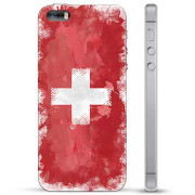 Coque Hybride iPhone 5/5S/SE - Drapeau Suisse