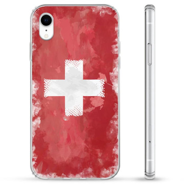 Coque Hybride pour iPhone XR - Drapeau Suisse