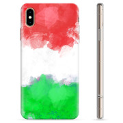 Coque iPhone XS Max en TPU - Drapeau Italien