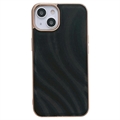 Coque iPhone 14 en TPU Revêtue Série Abstract - Noire