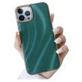 Coque iPhone 14 Pro Max en TPU Revêtue Série Abstract - Verte