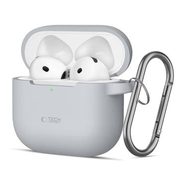 Étui crochet en silicone AirPods 4 Tech-Protect - Gris Crayon