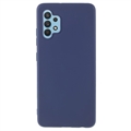 Coque Samsung Galaxy A32 (4G) en TPU Mate Anti-Empreintes - Bleu Foncé