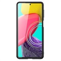 Coque Hybride Samsung Galaxy M53 Antichoc - Bleue / Transparente